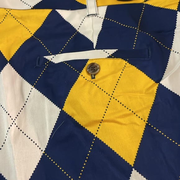 Loudmouth Men’s Pants - Blue and Gold - Picture 8 of 10